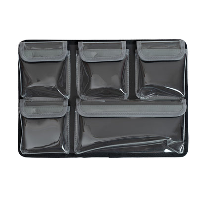 Lid Organizer 5 clear pockets Fits Peli Pelican1450 IM2200 LID1450A