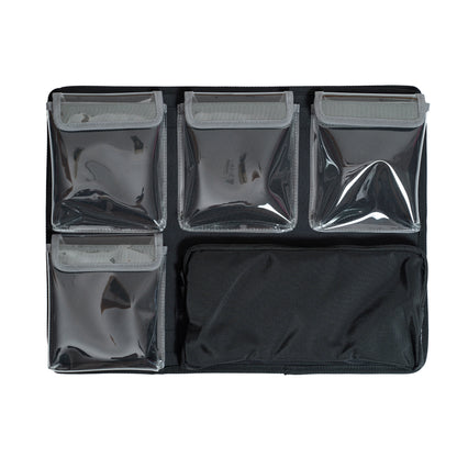 Lid Organizer 4 clear pockets Fits Peli Pelican1550 LID1550A