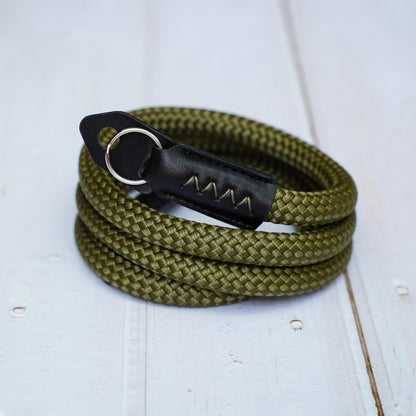 Camera strap Climbing Rope HandMade Camera Neck Strap Army Green