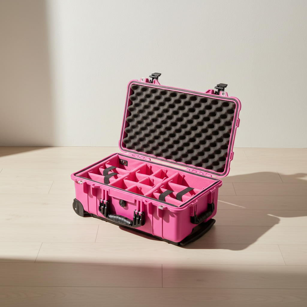 粉紅軟墊隔板套裝適用於 Pelican1510 IM2500 Peli 保護殼 Apache 5800